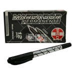 MARCADOR PERMANENTE SHELY DOBLE PUNTA C.NEGRO